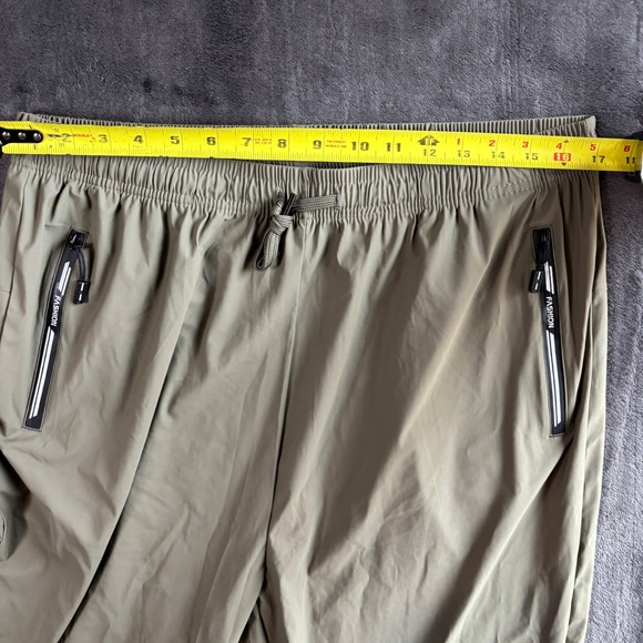 Womens Olive Green Casual Track Pants Athletic Sportswear Lounge Pants Size 6XL - Picture 7 of 8